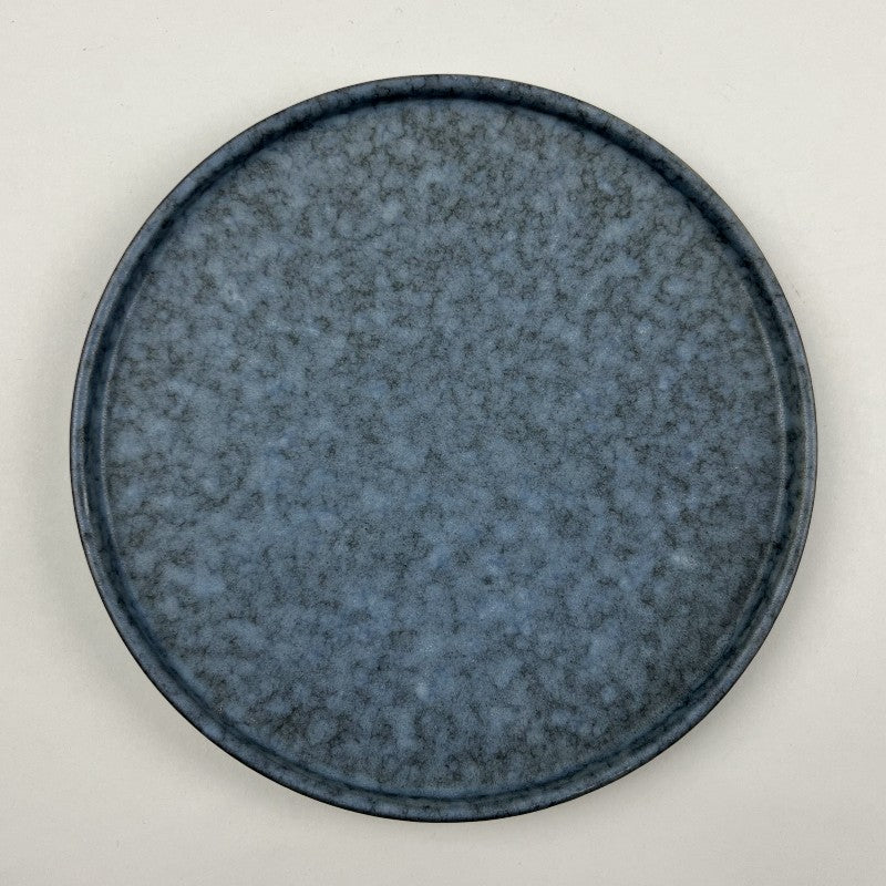 Melange Matte blue navy gray black upright standing rim round dinner plate appetizer plate Chefs store restaurant supply Bowery discount sale New York10 strawberry street biseki