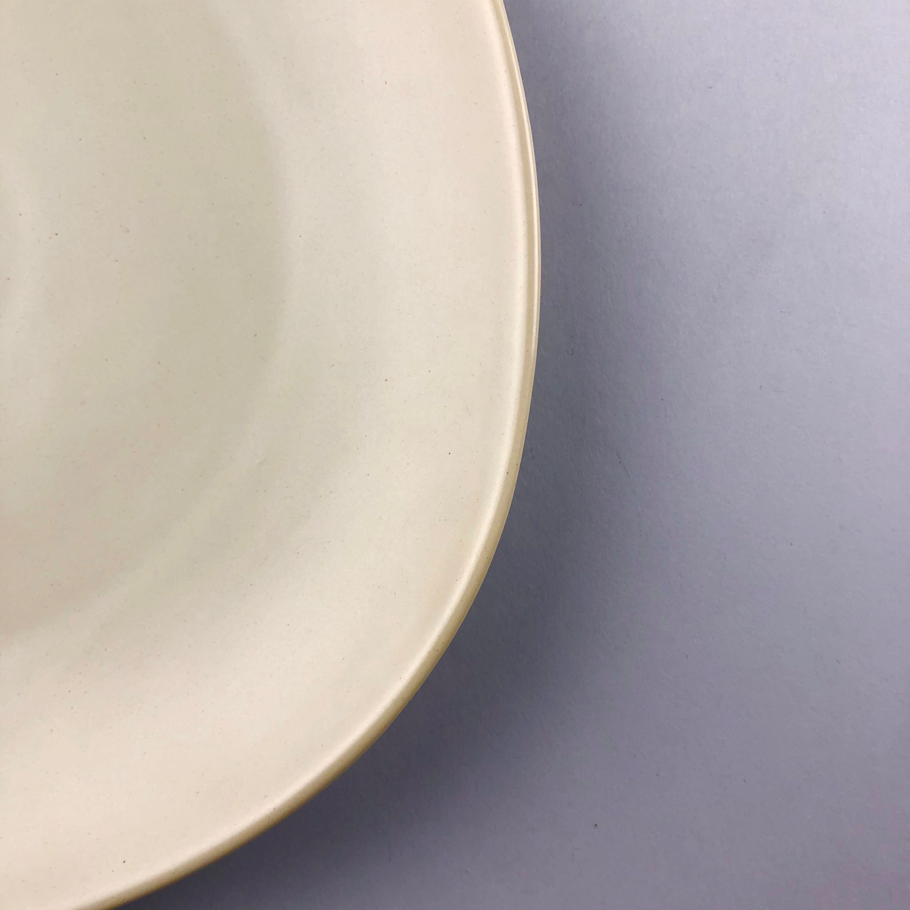 Bowery Matte Neutral Square Large Plate, 10" in three colors (gray, taupe, and pistachio)