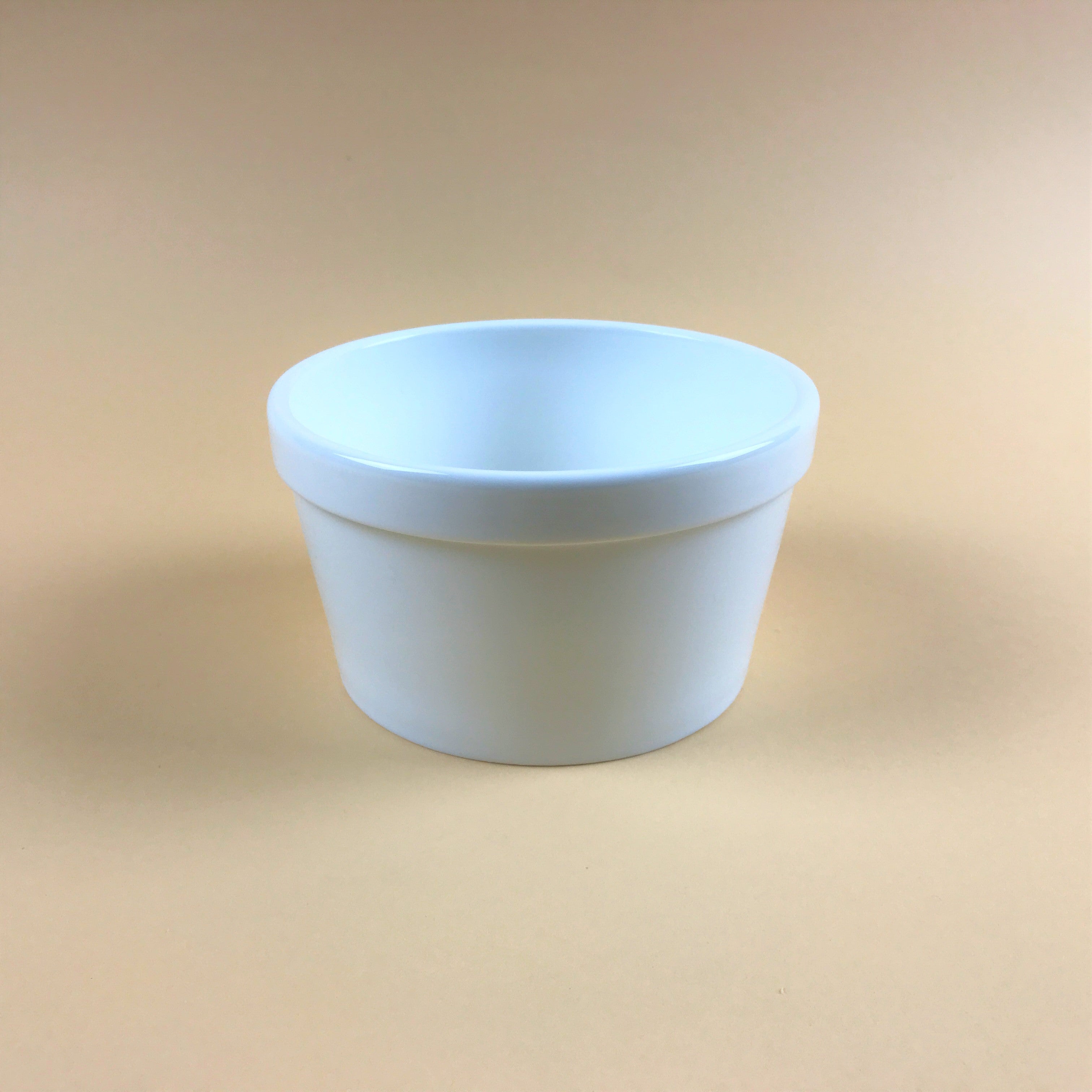 Heavy Duty Restaurant-Use White Ramekins Bowls in 4 sizes, 3 oz, 6
