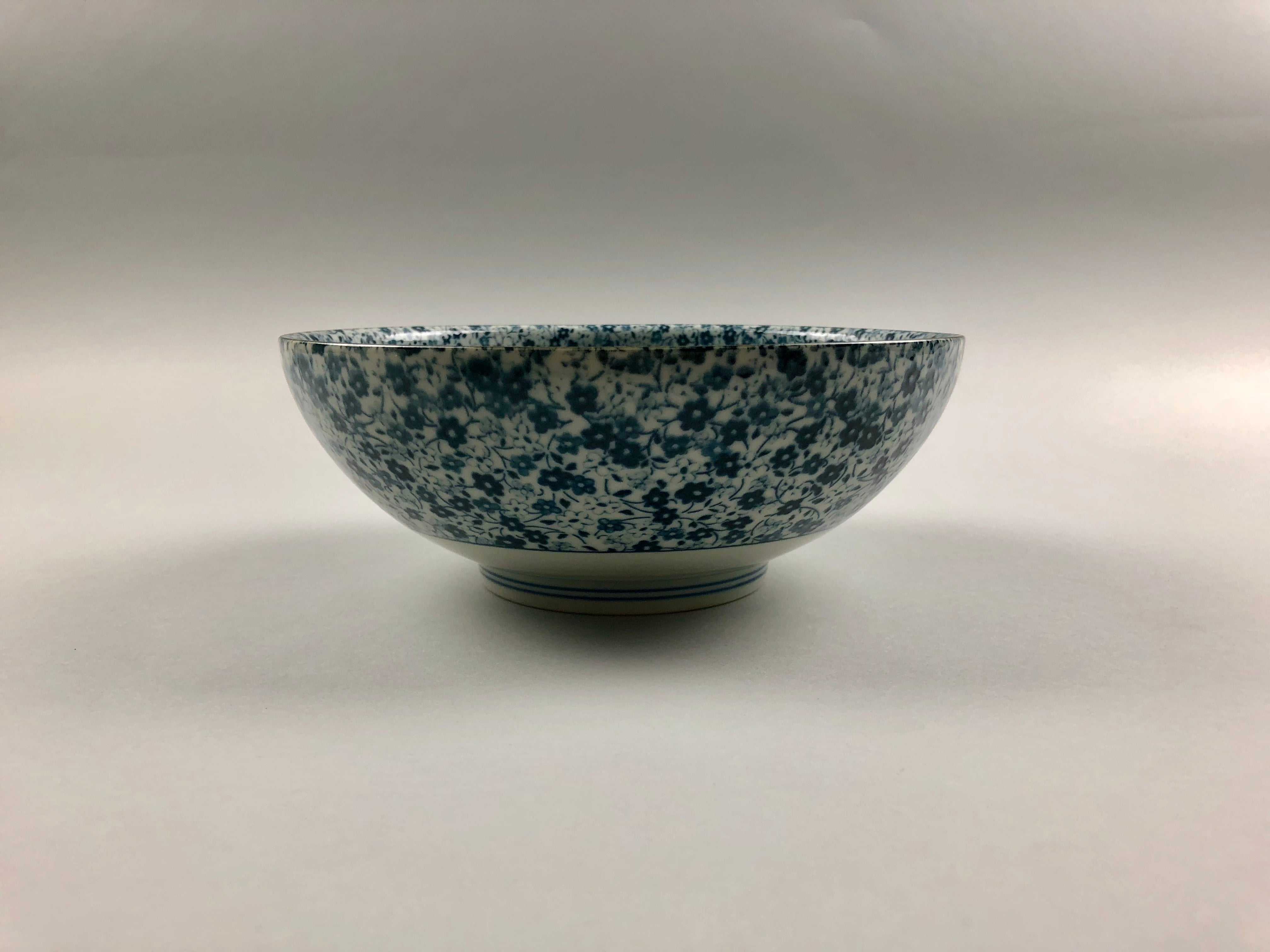 Kobana Navy Ramen Noodle Bowl Serving Bowl, 8.25" dia., 32 oz, Made in Japan