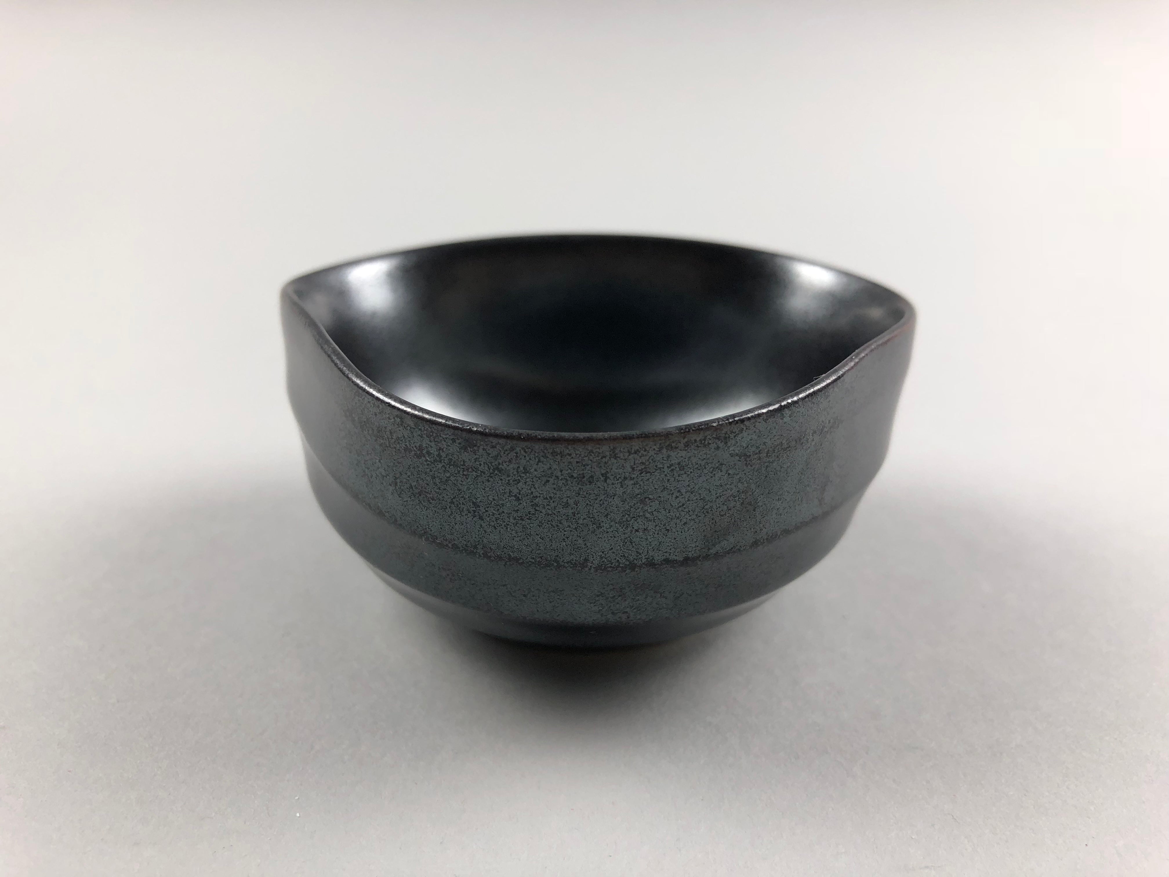 Ibushi-gin: Gunmetal Shiny Black Kobachi Small Bowl Sets
