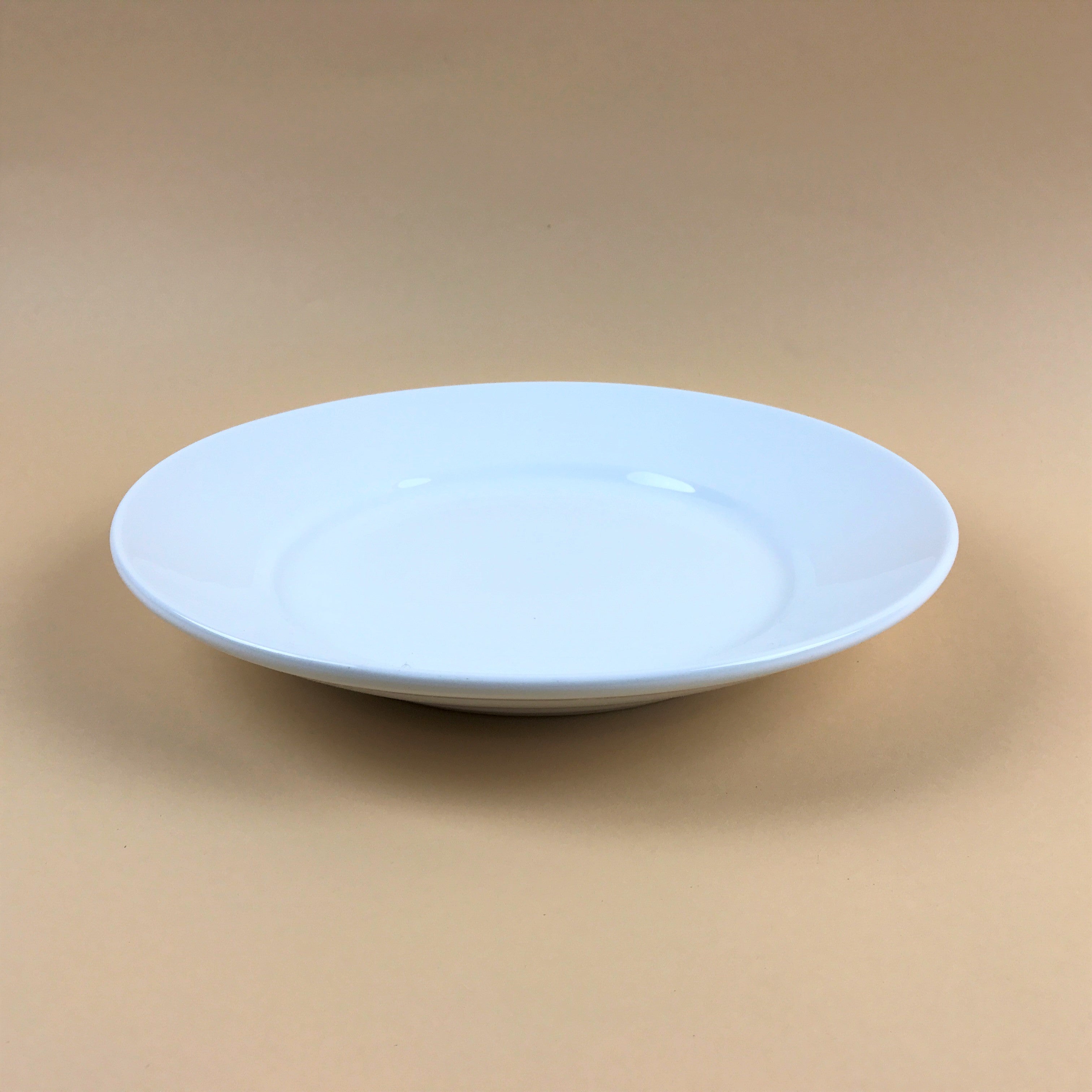 Eldridge Round Plate with angled rim 11" dia.