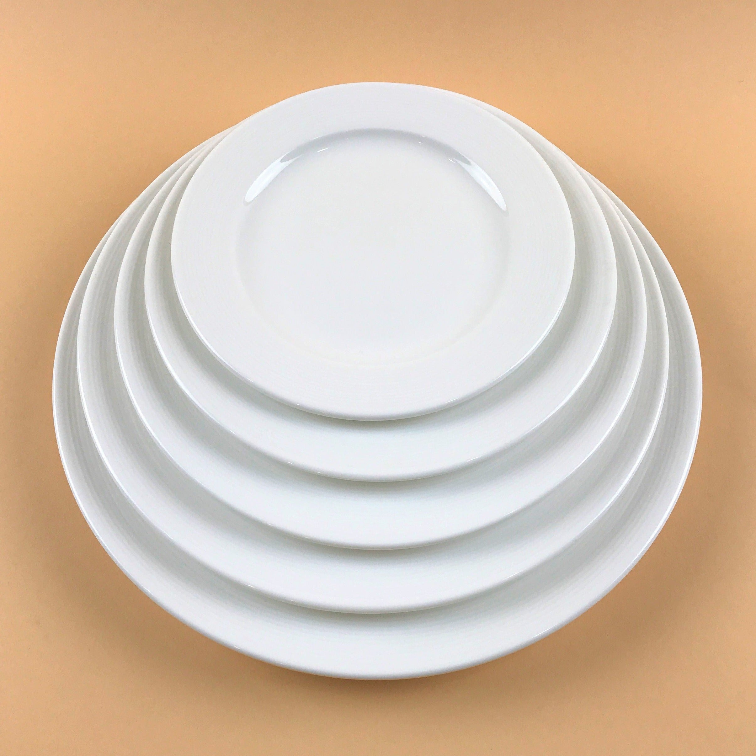 Sazanami Round Plates in 6 sizes, 6 1/8" dia., 7 1/4"dia., 8 1/8" dia., 9 1/4" dia., 10 1/8" dia., 12 1/4" dia.