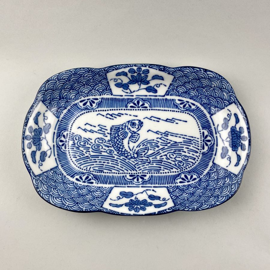 Tairyo fish Japanese rectangle sushi plate Restaurant Catering supply Bowery Discount Sale OSARA New York