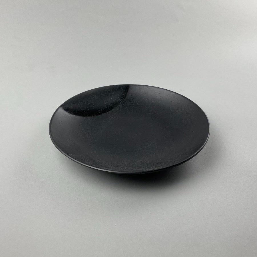 Tohuku Matte White and Black Melamine Plate with Handle Restaurant Supply Bowery Discount Sale OSARA New York