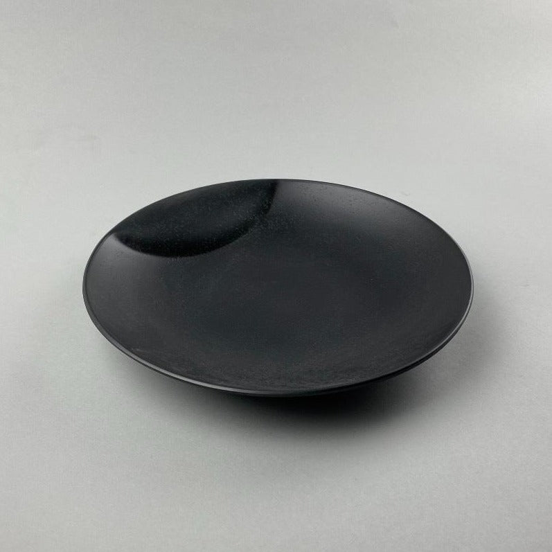 Tohuku Matte White and Black Melamine Plate with Handle Restaurant Supply Bowery Discount Sale OSARA New York