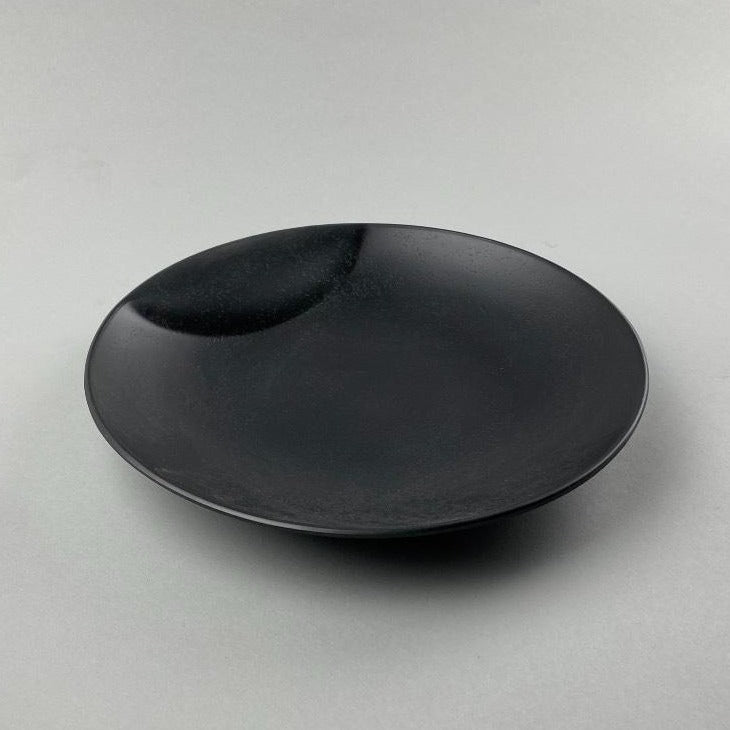 Tohuku Matte White and Black Melamine Plate with Handle Restaurant Supply Bowery Discount Sale OSARA New York