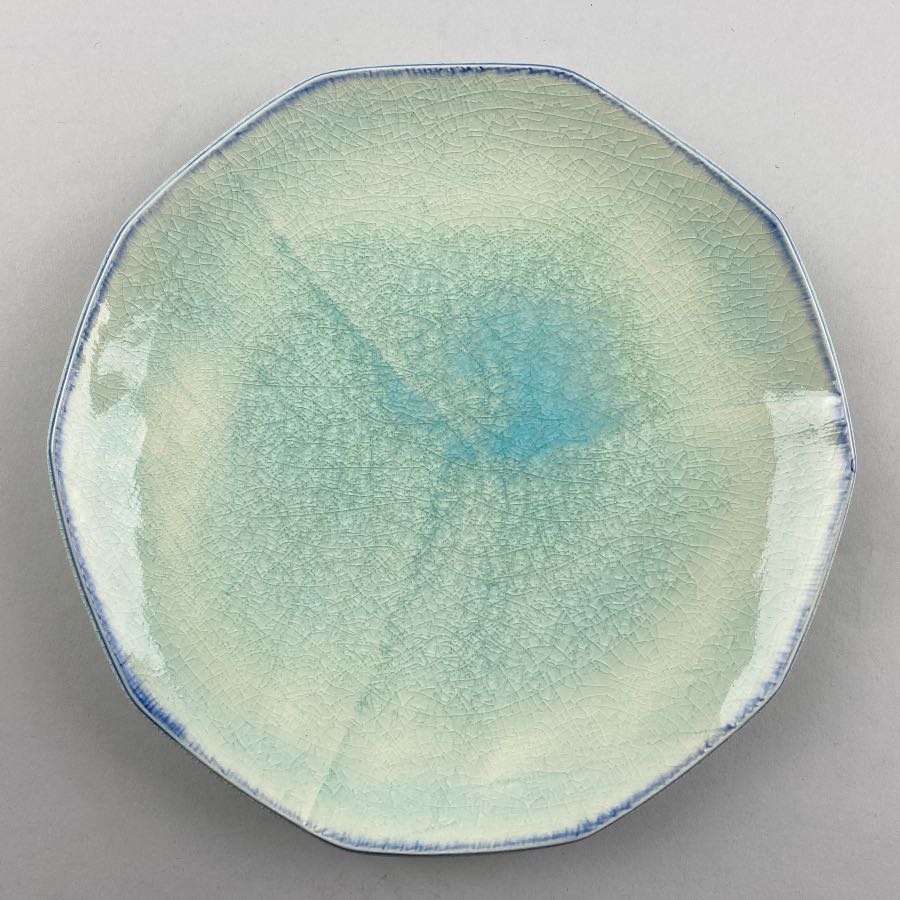 Tsuyatsuya Decagon Japanese Leaf Green Plate Restaurant Catering Supply Bowery Discount Sale OSARA New York