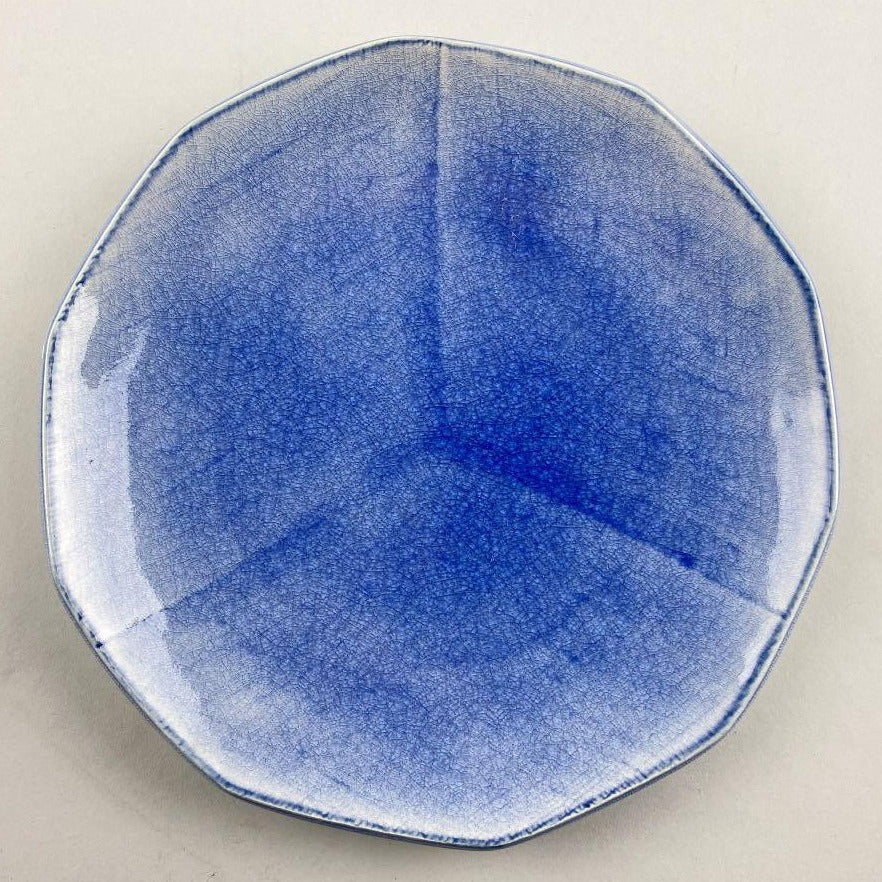 Tsuyatsuya Decagon Japanese Leaf blue Plate Restaurant Catering Supply Bowery Discount Sale OSARA New York