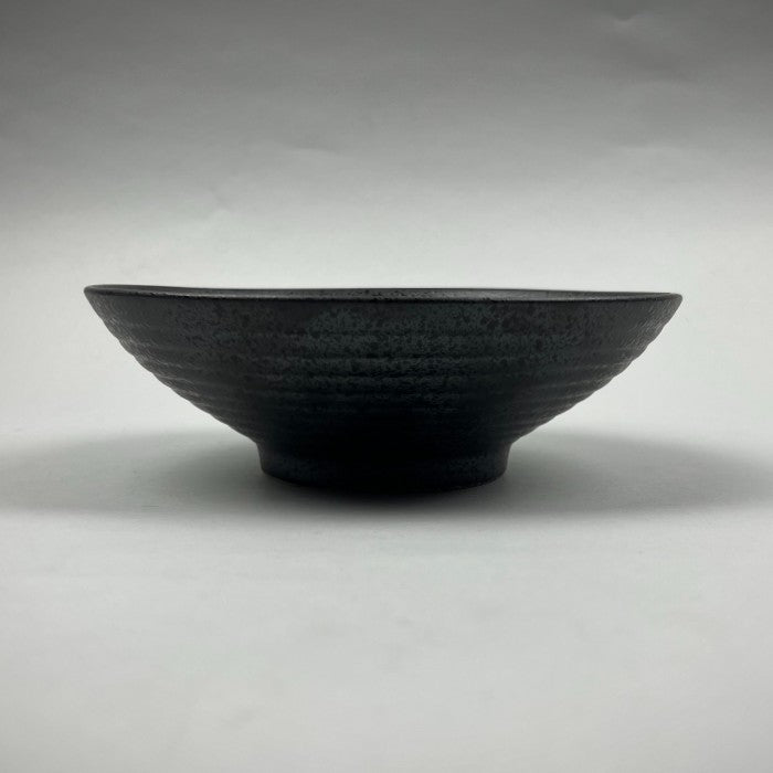 Yogan shallow bowl Yogan large shallow Bowl Ramen noodle soba udon matte black rectangle plate Japanese chefs store Restaurant Supply dinnerware store sale discount Bowery New York