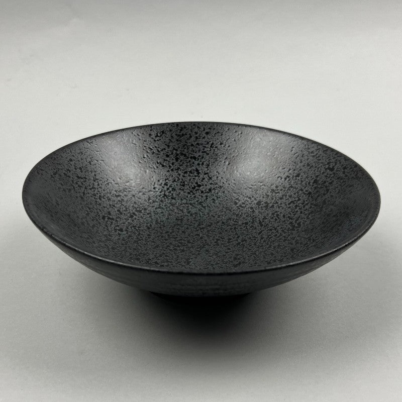 Yogan shallow bowl Yogan large shallow Bowl Ramen noodle soba udon matte black rectangle plate Japanese chefs store Restaurant Supply dinnerware store sale discount Bowery New York