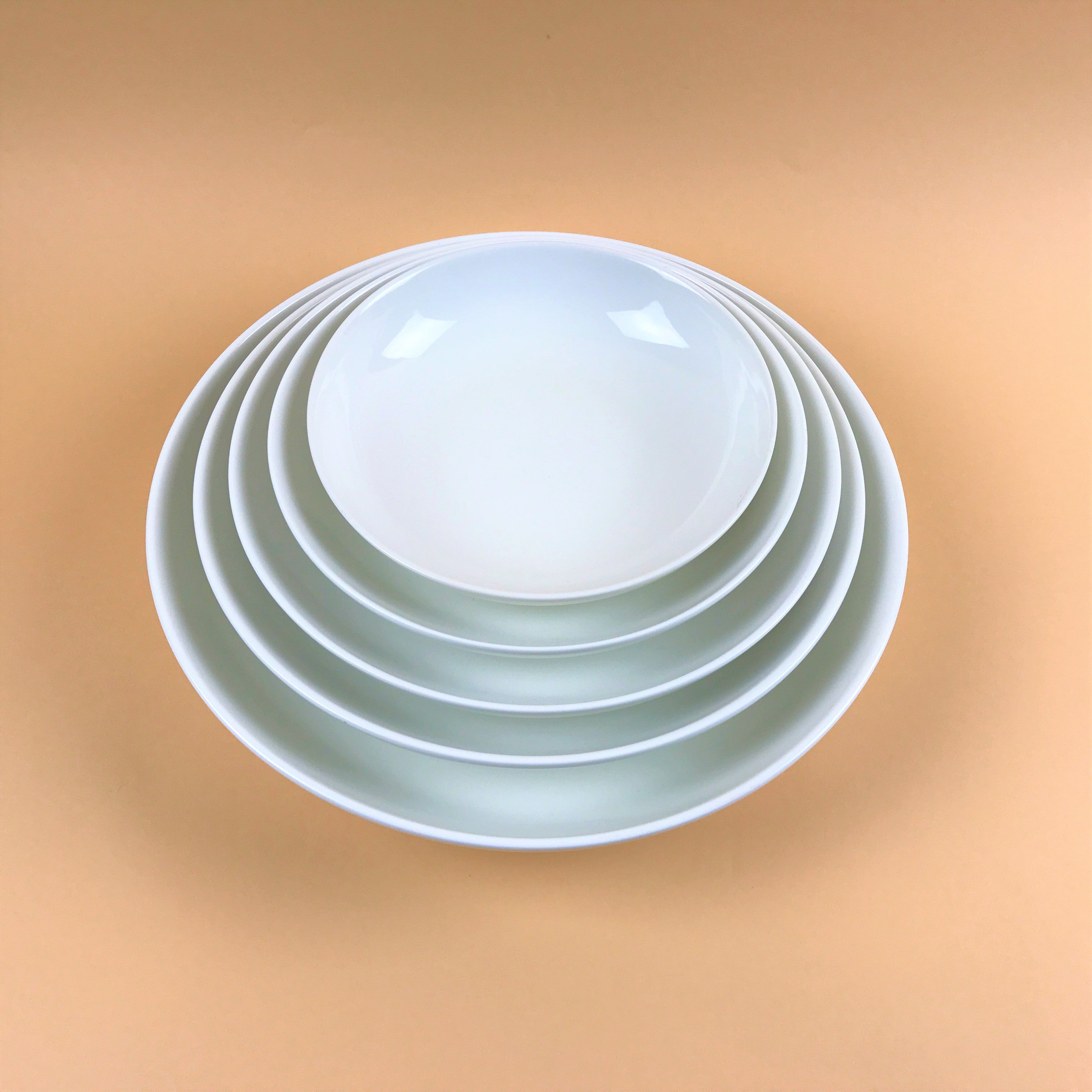 White Durable Round Oval Plates Restaurant Supply Bowery Discount Sale OSARA New York
