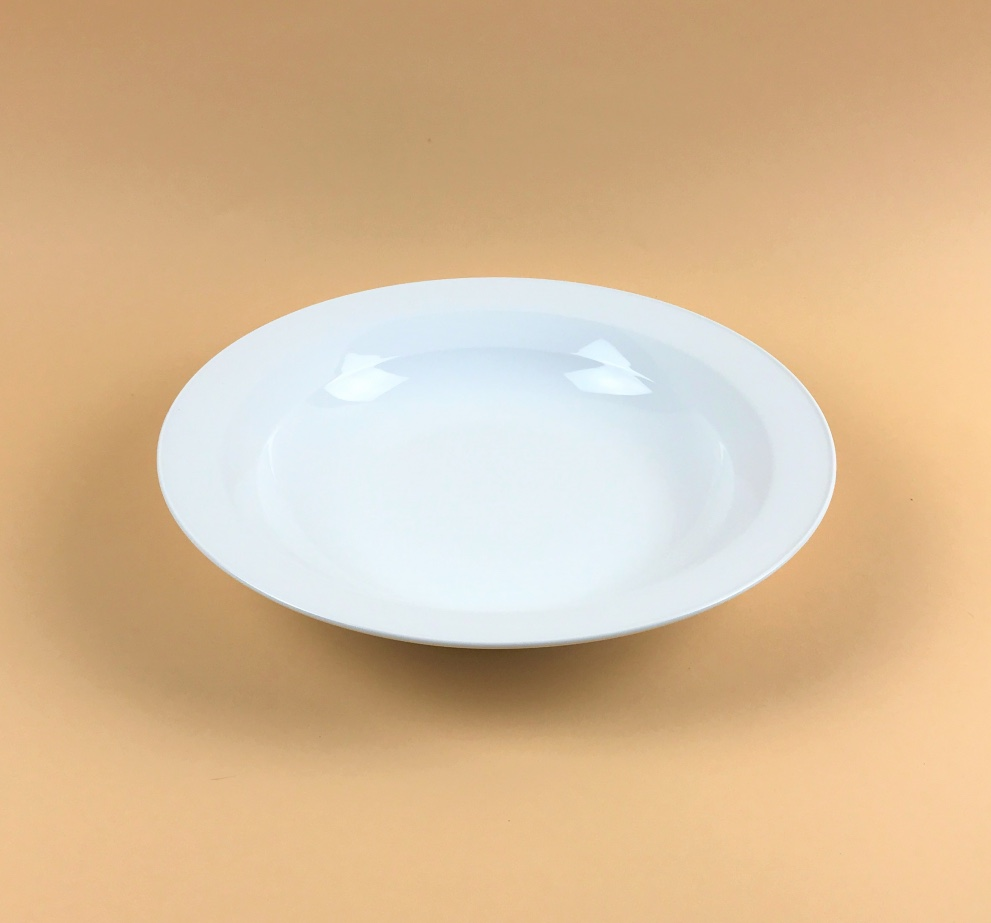 Basic White Durable Medium Plates Restaurant Supply Bowery Discount Sale OSARA New York