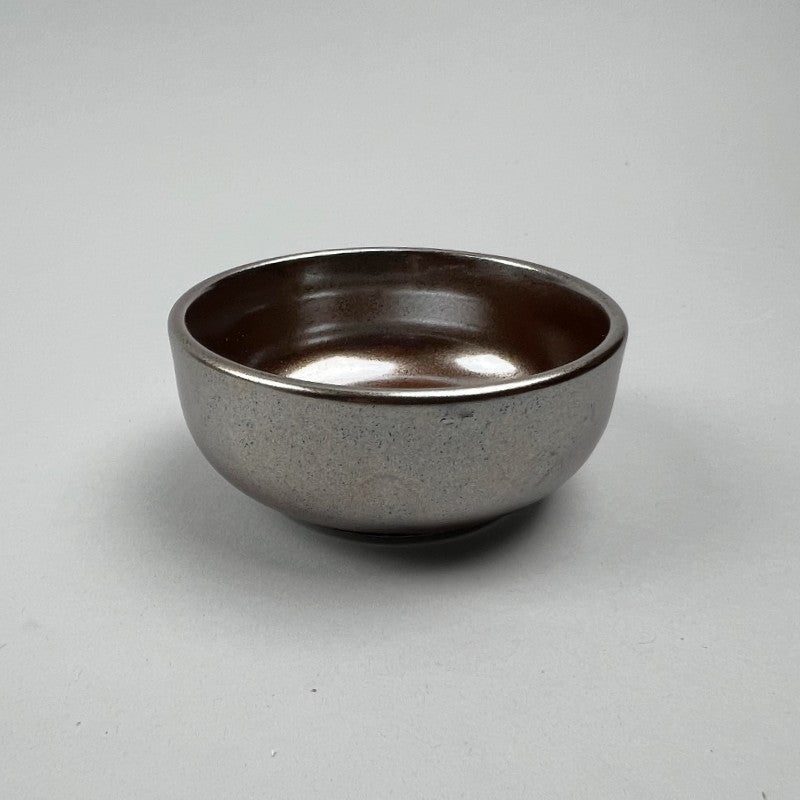 Akagin Reddish metallic silver tiny Japanese bowl restaurant supply bowery discount sale OSARA New York