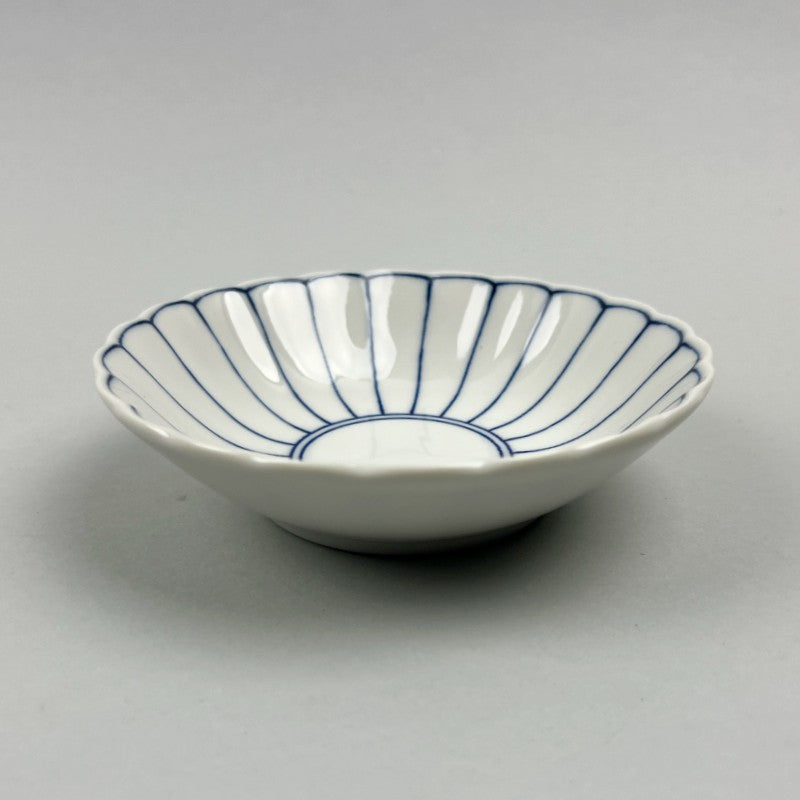 Hinagiku Kobachi Daisy Flower blue and white stripes Japanes small bowl restaurant supply bowery discount sale OSARA New York