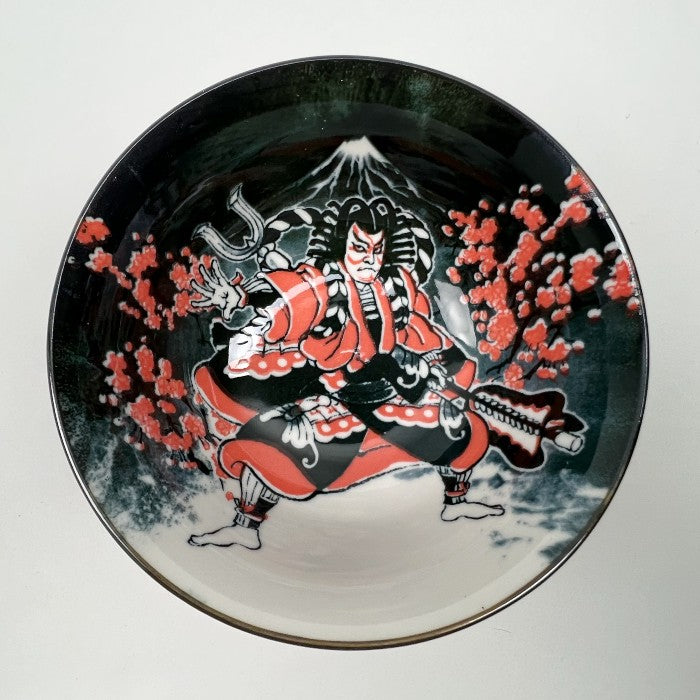 Japanese Kabuki Yagasuri Small Ramen Soba Noodle Bowl 5.5