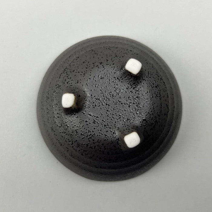 Kurogarasu Matte Black with shiny speckles Tiny Bowl, Sauce Dish, 3.1" dia, 2.7 oz, Made in Japan