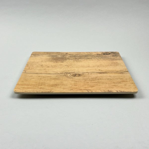 Melamine Mokume Wood Like Square Flat Platter Plate Restaurant Supply Bowery Discount Sale OSARA New York