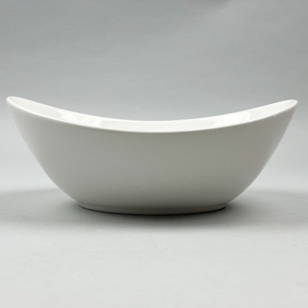 Spruce White Boat-Shaped Bowls in 2 sizes, 8" wide (16 oz) and 9" wide (24 oz)