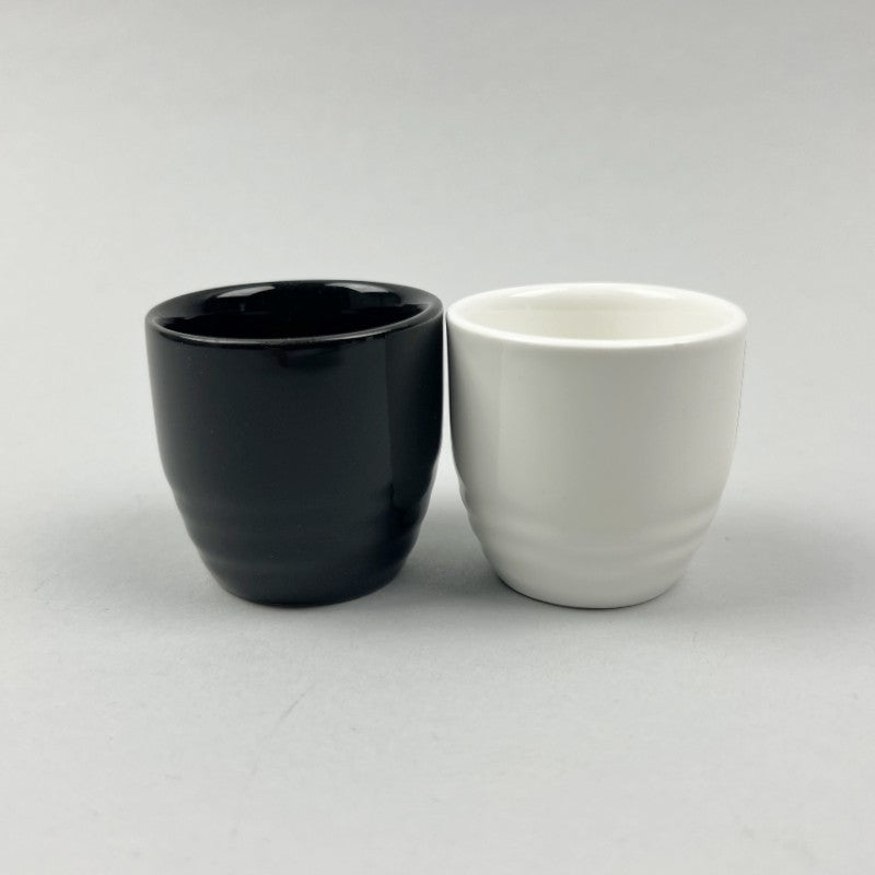 Mikage Japanese Style Solid Black and White Sake tokkuri carafe and cup restaurant supply bowery discount sale OSARA New York