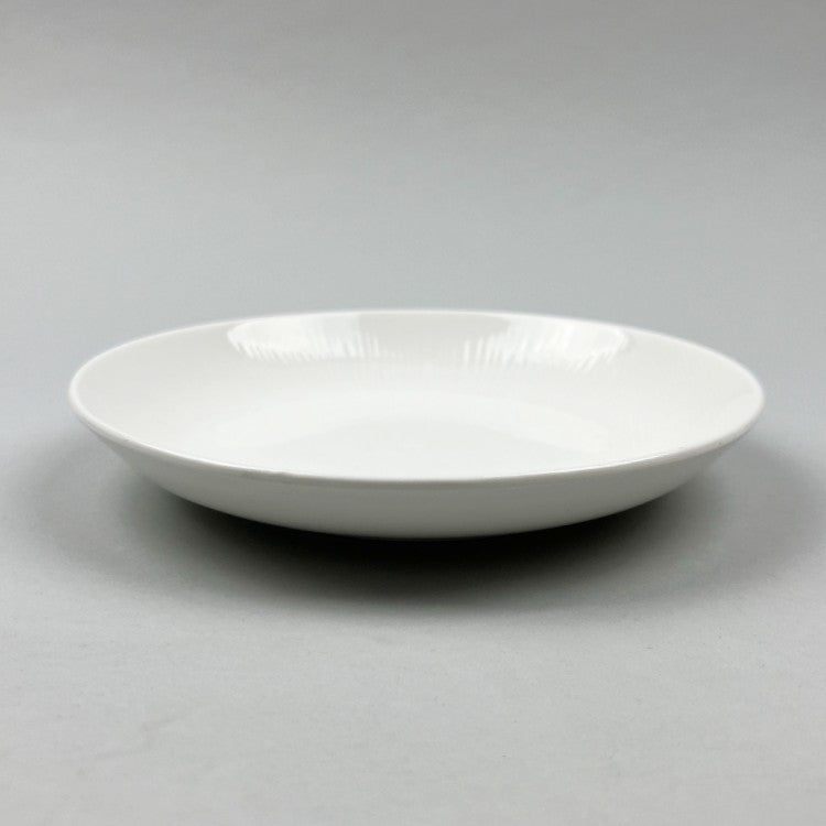 SOU White Striped Round Coupe Deep Plate Shallow Bowl Restaurant Supply Bowery Discount Sale OSARA New York