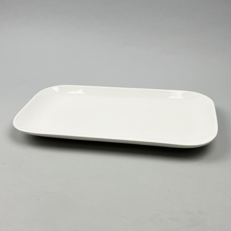 OSARA Durable White Rounded Rectangle Plates, 10