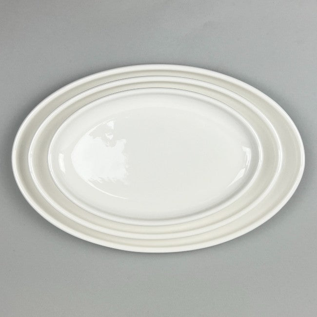White Durable Oval Plates Lobster appetizer extra large plate restaurant supply Bowery OSARA new York 