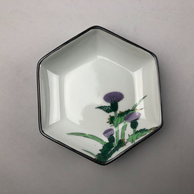 Hexagon Shaped Purple Thistle Japanese Small Plate Restaurant Supply Bowery OSARA New York