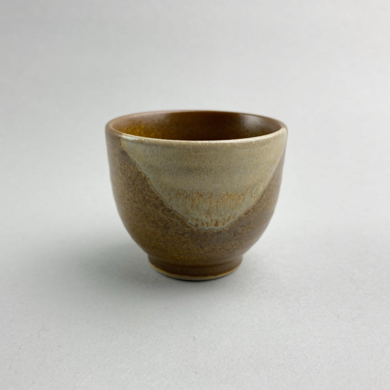 福 Blessing Brown Beige Single Japanese sake cup Restaurant Catering Supply Bowery Discount Sale OSARA New York