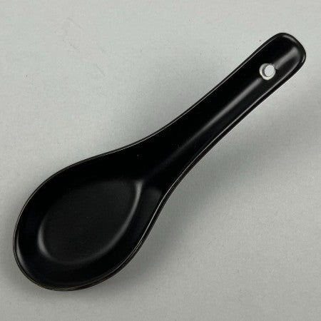 Bowery Matte Bold Renge Asian-style Soup Duck Spoon Tasting Spoon , Red and Black