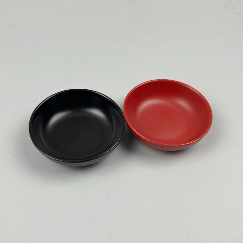 Bowery Matte bold red black monkey dish small shallow bowl sauce seasoning chefs store restaurant supply holiday table dinnerware store sale discount Manhattan nyc
