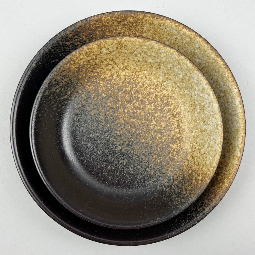 Japanese Style Unique Semi Matte Dark Brown gradient Plates