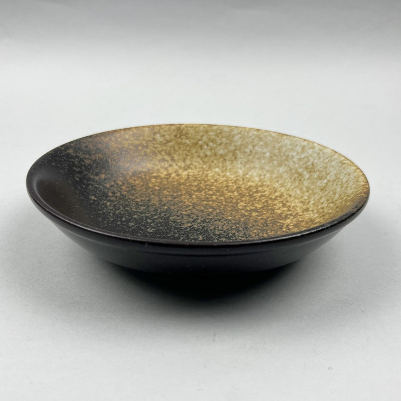 Ginga n semi matte brown black beige gradient bizen Japanese style coupe shallow bowl Japanese chefs store restaurant supply Bowery discount sale OSARA New York 10 strawberry street Nagoya