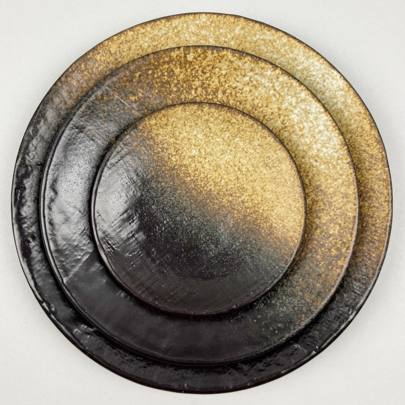 Ginga Bizen Japanese style beige brown black gradient large dinner-plate chefs store restaurant supply Bowery discount sale OSARA New York event party catering 10 strawberry street Nagoya