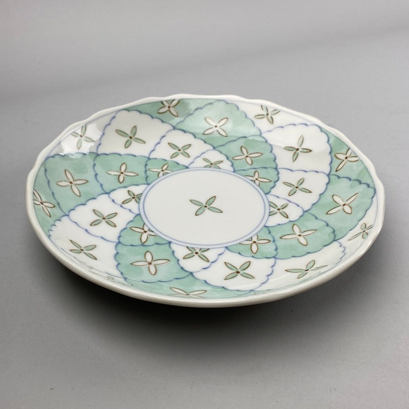 Mint Flower Patterns Japanese Plate Restaurant Supply Bowery Discount Sale OSARA New York