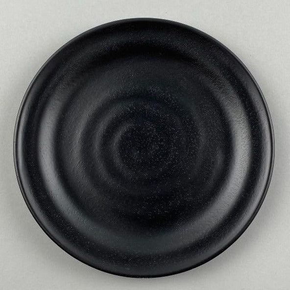 Hamon Melamine Semi-Matte Black Round Plate Side Restaurant Supply Discount Sale OSARA New York