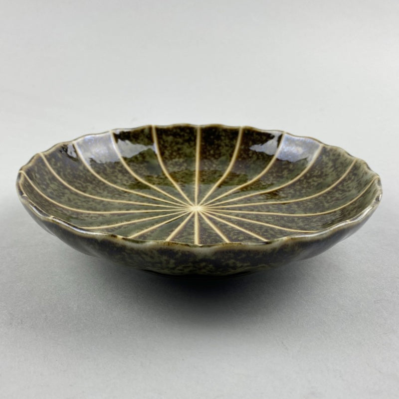 Hasu no ha green Japanese plate lotus leaf restaurant supply Bowery Discount Sale OSARA New York
