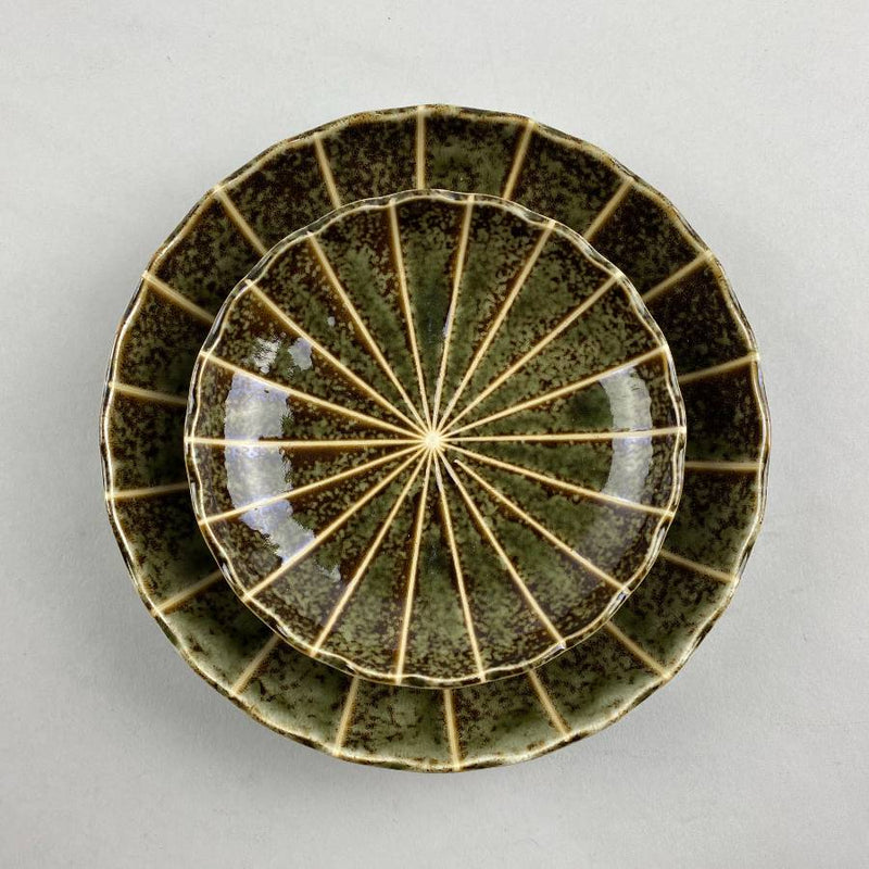 Hasu no ha green Japanese plate lotus leaf restaurant supply Bowery Discount Sale OSARA New York