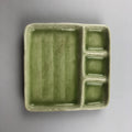 Restaurant Equipment Supply Discount Manhattan OSARA New York 纽约 뉴욕 레스토랑 Japanese Ceramics 和食器 日本 日式厨具 Square place with three section sause/seasoning Sashimi