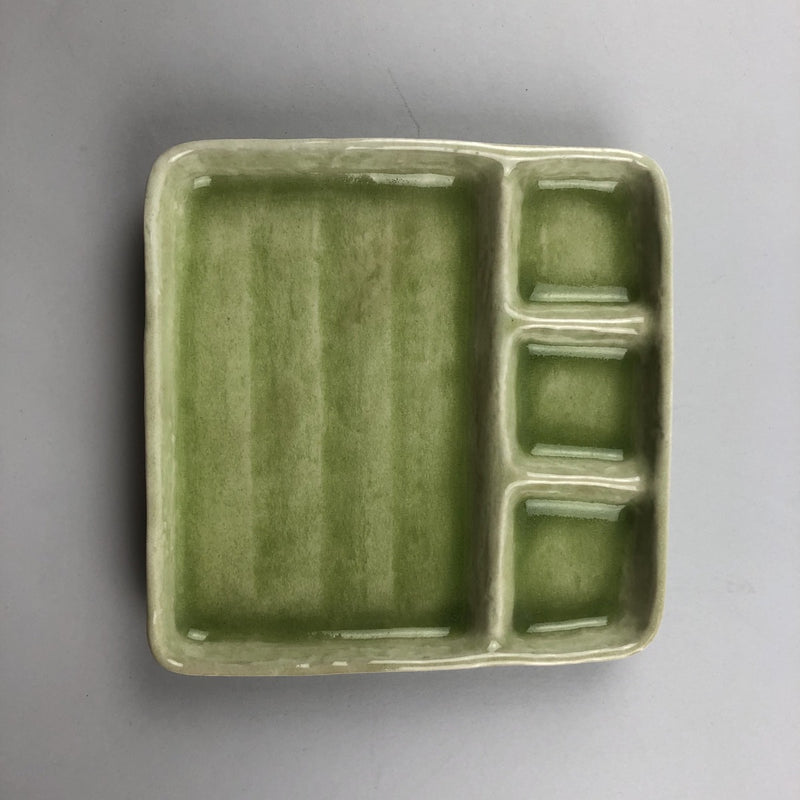 Restaurant Equipment Supply Discount Manhattan OSARA New York 纽约 뉴욕 레스토랑 Japanese Ceramics 和食器 日本 日式厨具 Square place with three section sause/seasoning Sashimi