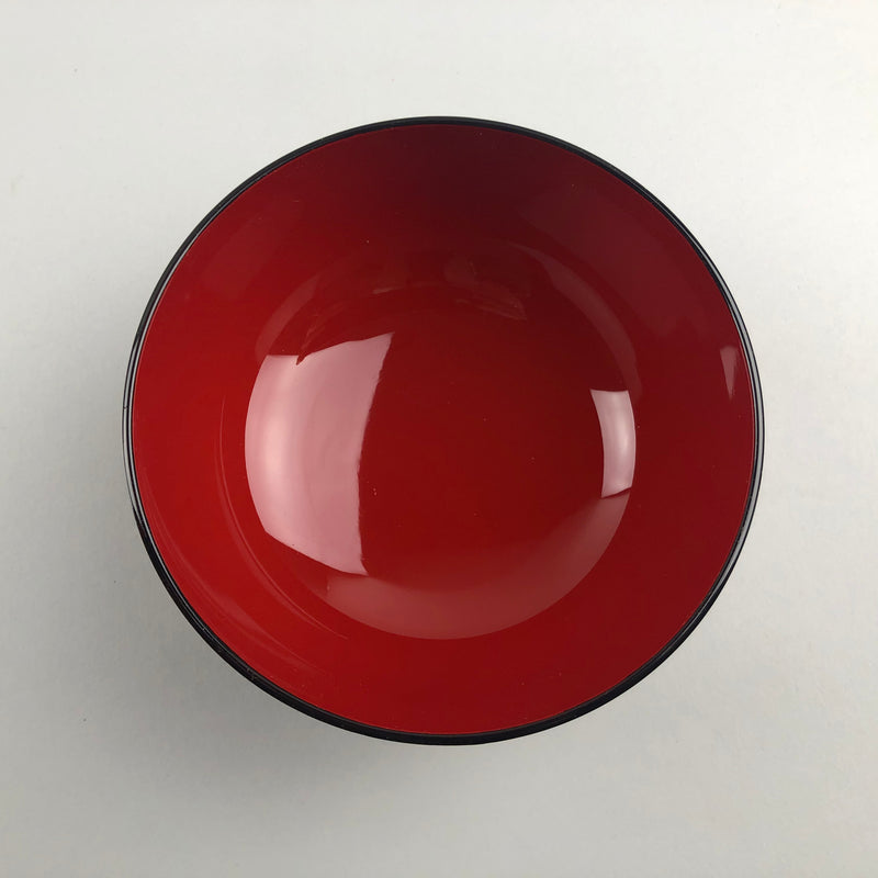 Origami Red Owan(miso soup bowl) with lid, 4 5/8 dia., 10 oz