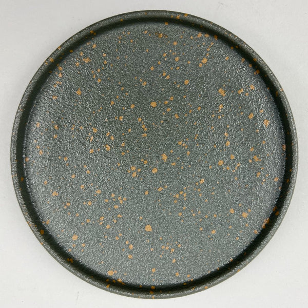 Neo Camo Round Plate with Upright Rim, Omakase Plate(6.75" dia.) and Dinner Plate(8.5" dia.)