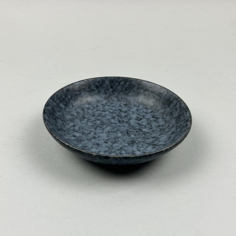 Melange matte dusty blue navy gray black coupe shallow dish appetizer dessert Japanese chefs store Restaurant Supply dinnerware store sale discount Bowery New York event catering OSARA New York10 strawberry street Biseki