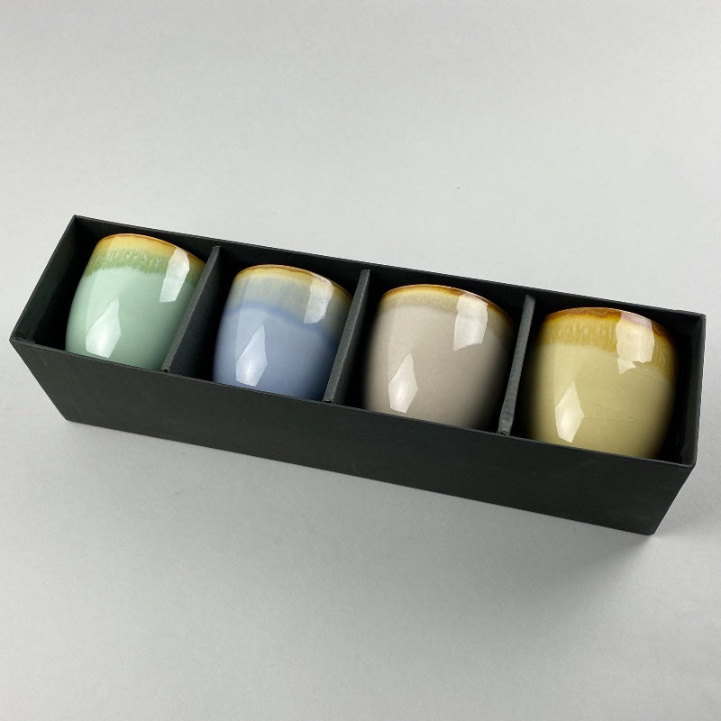 Pastel Color Teacup Gift Set Mint Blue Beige Yellow Restaurant Supply Bowery Discout Sale OSARA New York