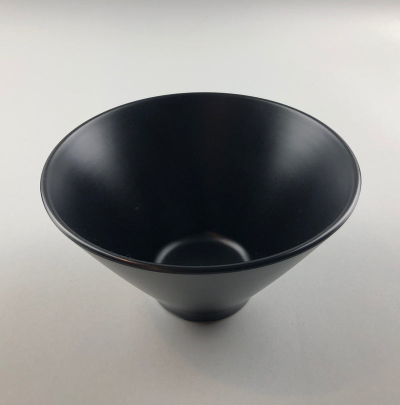 Voga 42 oz Round Black Melamine Extra Large Bowl - Japonais, Faux Stone - 8  3/4 x 8 3/4 x 3 1/4 - 2 count box