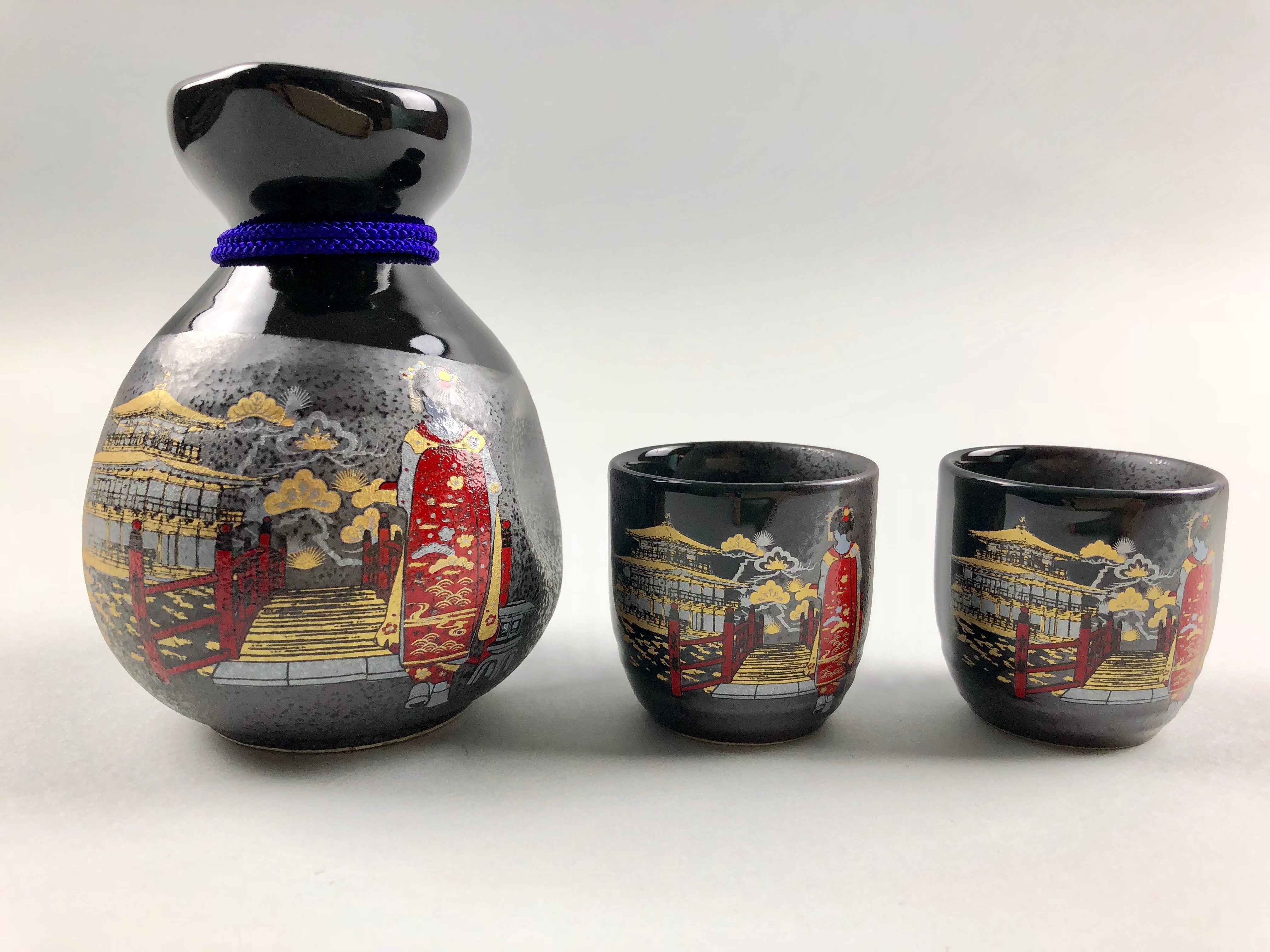 Maiko sake carafe and cup set