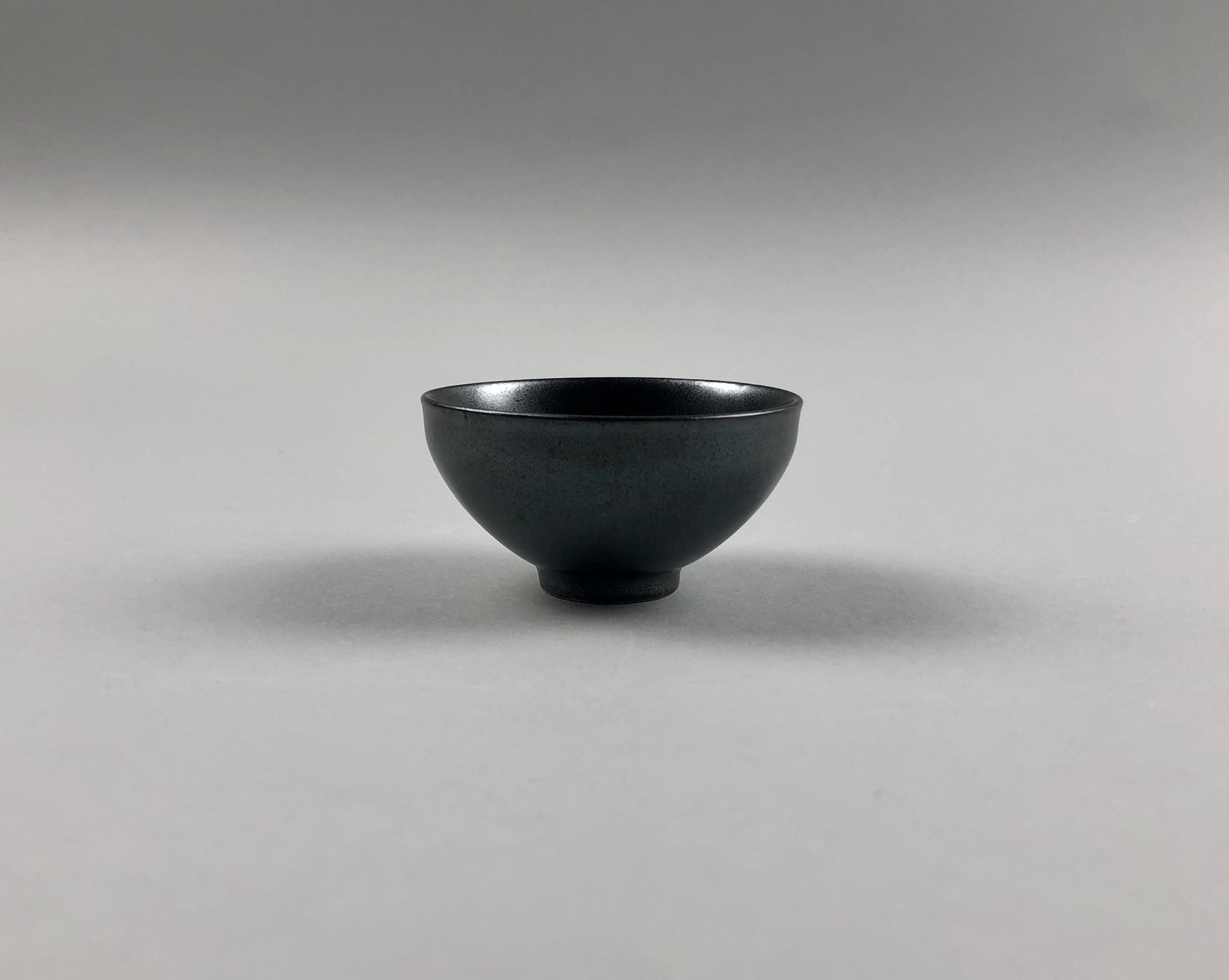 Ibushi-gin: Gunmetal Shiny Black Kobachi Small Bowl Sets