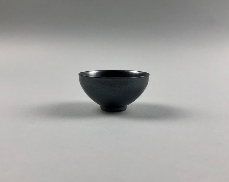 Ibushi-gin: Gunmetal Shiny Black Kobachi Small Bowl Sets