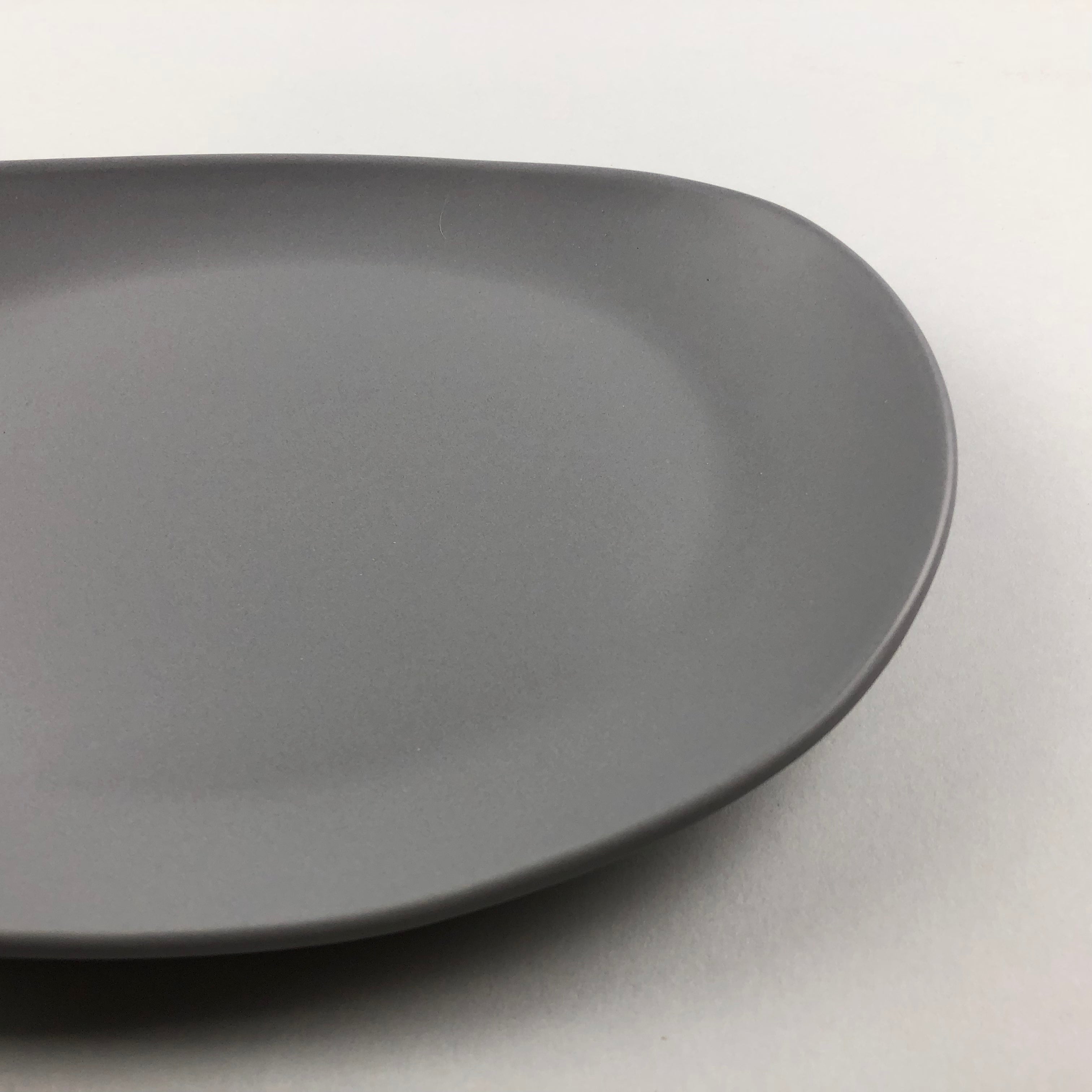 Bowery Matte Neutral Oval Plate, two sizes, 9