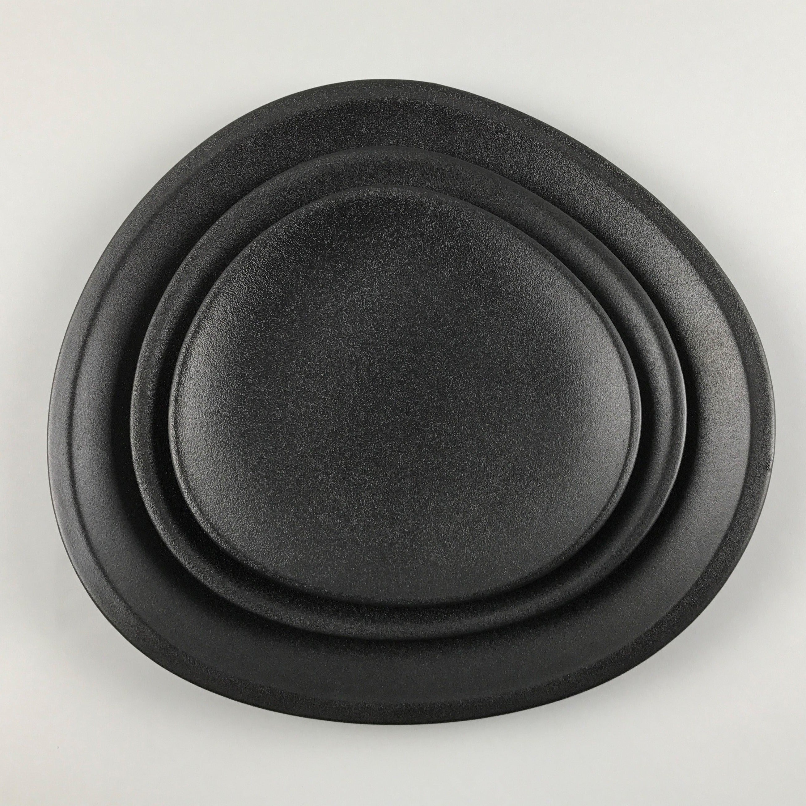 Japanese Style Matte Black Unique Plate for appetizer or